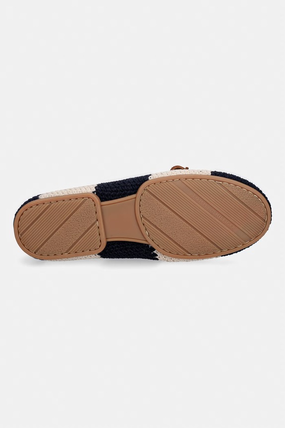 Tommy Hilfiger mokasíny dámské TH FLEX BOAT SHOE CROCHET FW0FW09506 námořnická modř