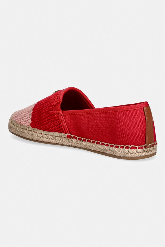 Obuća Tommy Hilfiger espadrile za žene TH SCRIPT CROCHET ESPADRILLE FW0FW09502 crvena