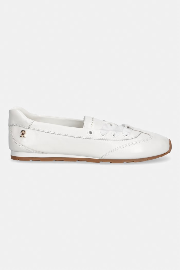 Tommy Hilfiger baleriny skórzane BELLA BALLET SNEAKER FW0FW09449 beżowy AW26