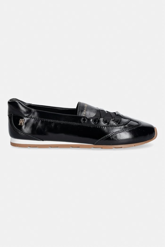 Tommy Hilfiger baleriny skórzane BELLA BALLET SNEAKER FW0FW09449 czarny AW26