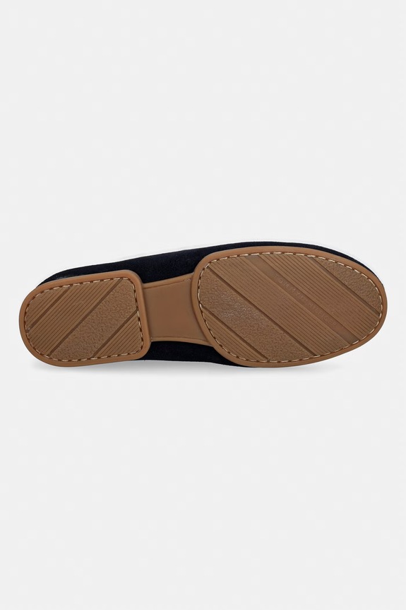 Tommy Hilfiger mokasíny dámské semišové TH FLEX SUEDE LOAFER BALLERINA FW0FW09507 námořnická modř