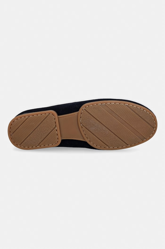 Tommy Hilfiger mokasíny dámské semišové TH FLEX SUEDE LOAFER BALLERINA FW0FW09507 námořnická modř