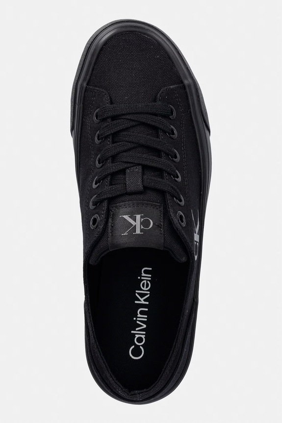Calvin Klein VULC FLATFORM LOW CANVAS MG tenisówki damskie czarny YW0YW01763.0GJ