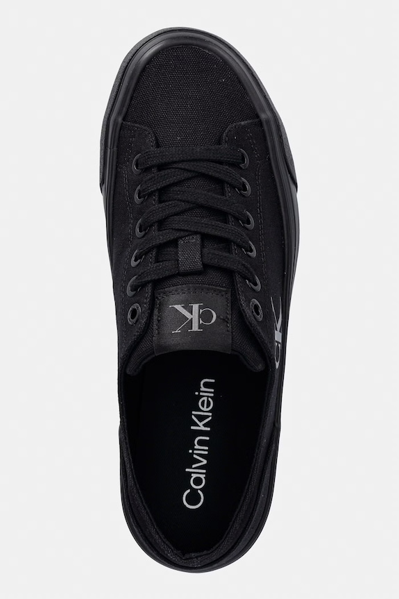 Calvin Klein VULC FLATFORM LOW CANVAS MG tenisówki damskie czarny YW0YW01763.0GJ