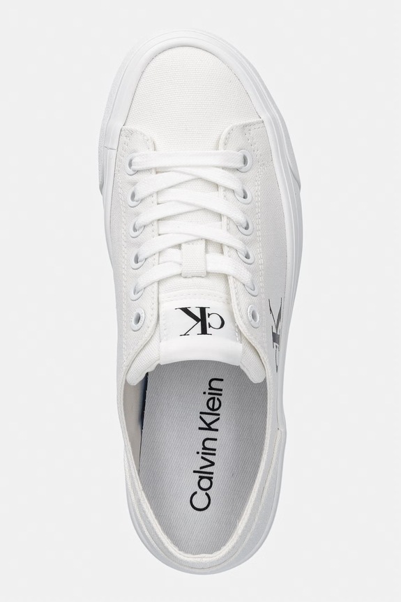 Calvin Klein VULC FLATFORM LOW CANVAS MG tenisky dámské bílá YW0YW01763.02Q