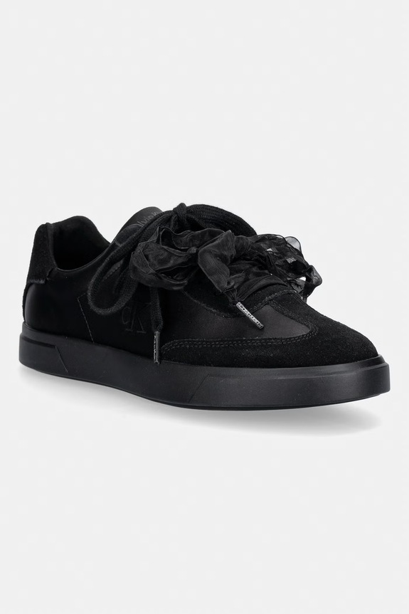 Calvin Klein LOW PRO CUPSOLE WT SATIN MIX sneakersy damskie czarny HW0HW03288.0GJ