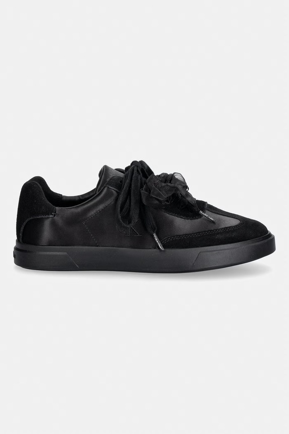 Calvin Klein LOW PRO CUPSOLE WT SATIN MIX sneakersy damskie HW0HW03288.0GJ czarny AW26