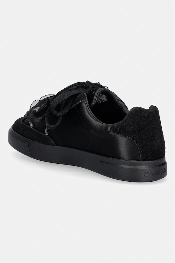 Obutev Calvin Klein LOW PRO CUPSOLE WT SATIN MIX superge ženski HW0HW03288.0GJ črna