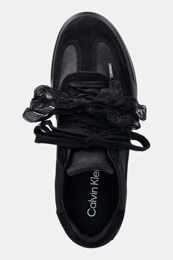 Calvin Klein LOW PRO CUPSOLE WT SATIN MIX sneakersy damskie czarny HW0HW03288.0GJ