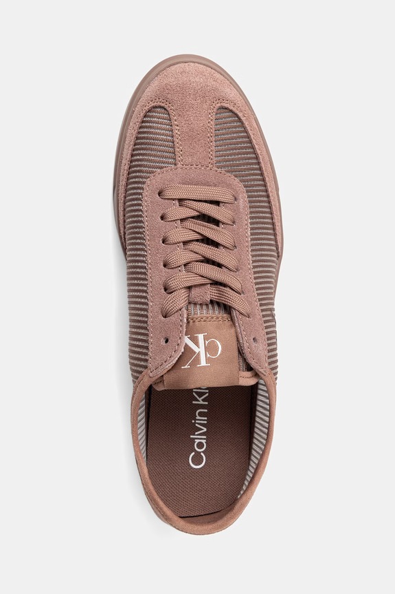 Calvin Klein LOW PRO CUPSOLE WT STRIPED NY sneakersy damskie fioletowy HW0HW03270.GB8