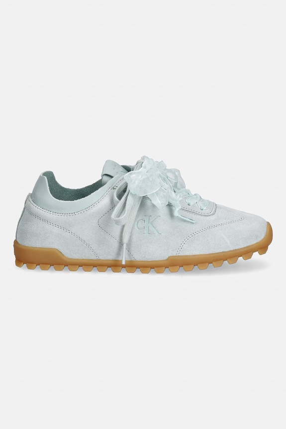 Calvin Klein LOW PROFILE RUN MG SUE DB LACES tenisice za žene od kože HW0HW03150.PFD plava AW26