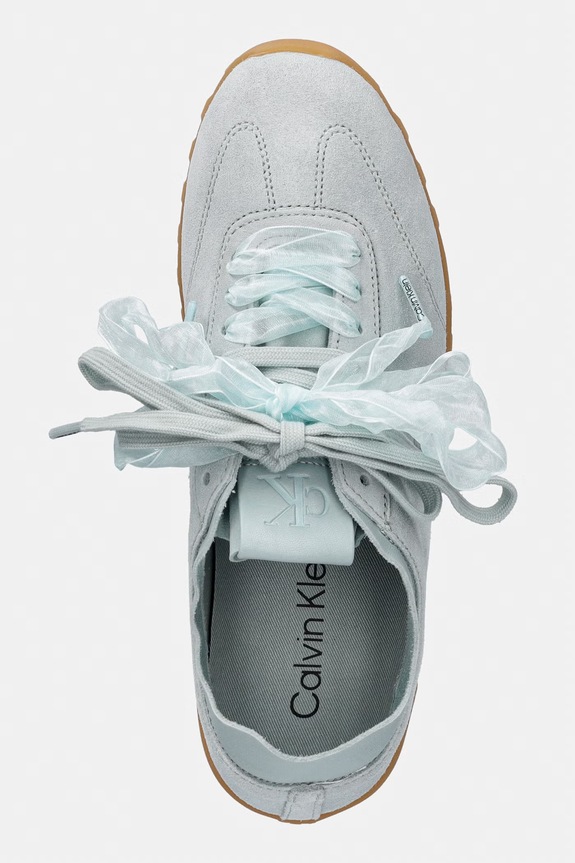 Calvin Klein LOW PROFILE RUN MG SUE DB LACES tenisice za žene od kože plava HW0HW03150.PFD