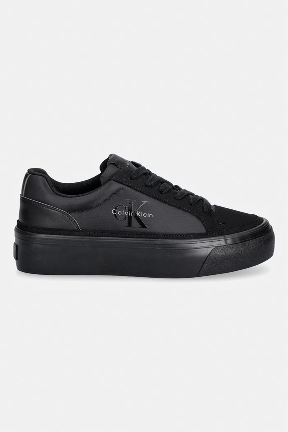 Calvin Klein VULC FLATF LACEUP NY-SU sneakersy damskie HW0HW03086.0GJ czarny AW26