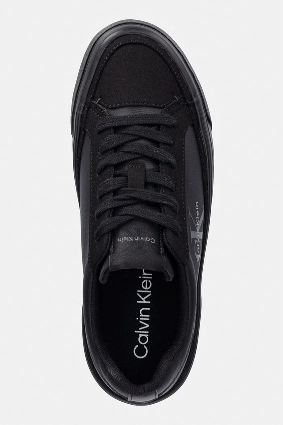 Calvin Klein VULC FLATF LACEUP NY-SU sneakersy damskie czarny HW0HW03086.0GJ