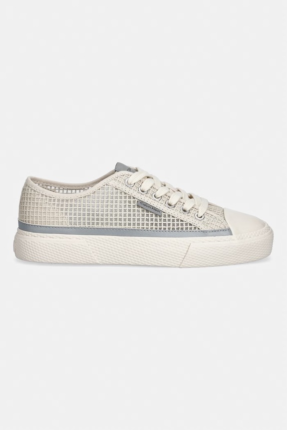 Calvin Klein VULC LACEUP LOW RAFFIA tenisówki damskie HW0HW03082.CKS beżowy AW26
