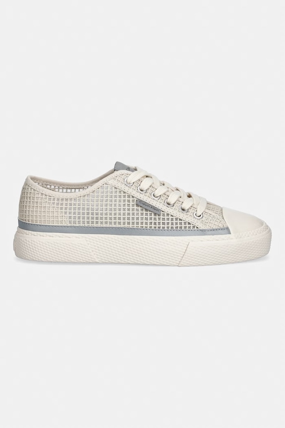 Calvin Klein VULC LACEUP LOW RAFFIA tenisówki damskie HW0HW03082.CKS beżowy AW26