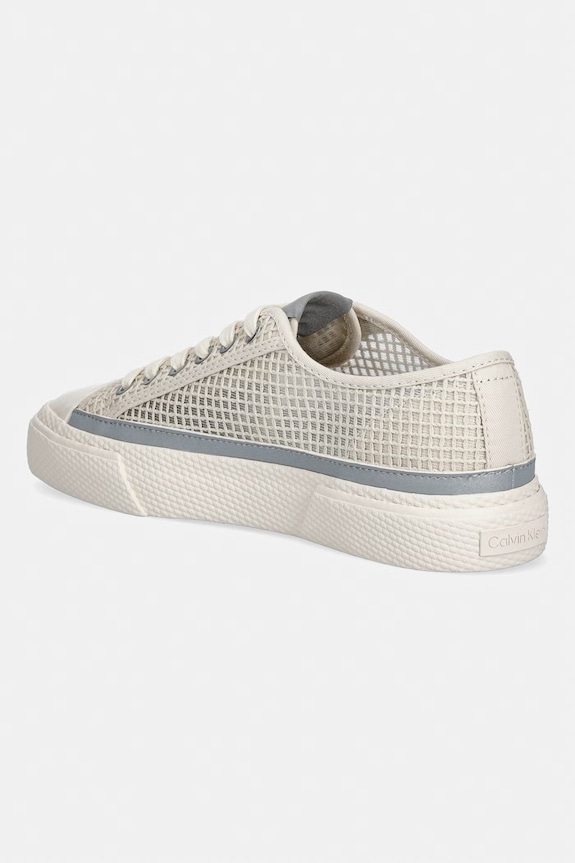 Obuwie Calvin Klein VULC LACEUP LOW RAFFIA tenisówki damskie HW0HW03082.CKS beżowy
