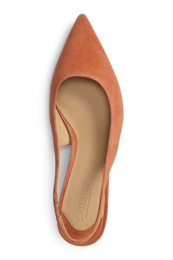 Lauren Ralph Lauren στιλέτο δερμάτινο Lolah II πορτοκαλί 802959263006.600