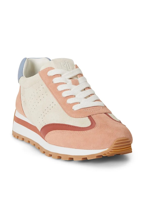 Lauren Ralph Lauren Dani Perf sneakers γυναικεία σουέτ 802P15840003.999 πορτοκαλί AW26