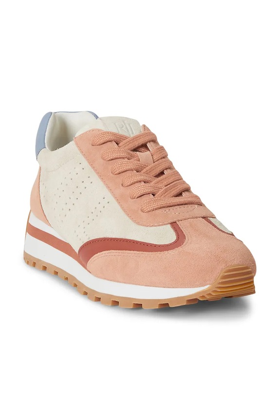 Lauren Ralph Lauren Dani Perf sneakers γυναικεία σουέτ 802P15840003.999 πορτοκαλί