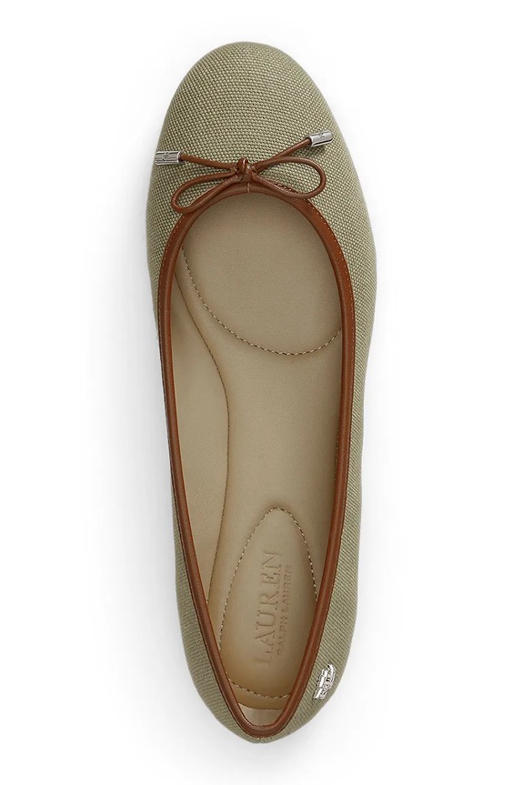 Παπούτσια Lauren Ralph Lauren μπαλαρίνες Jayna 802P15828001.999 πράσινο