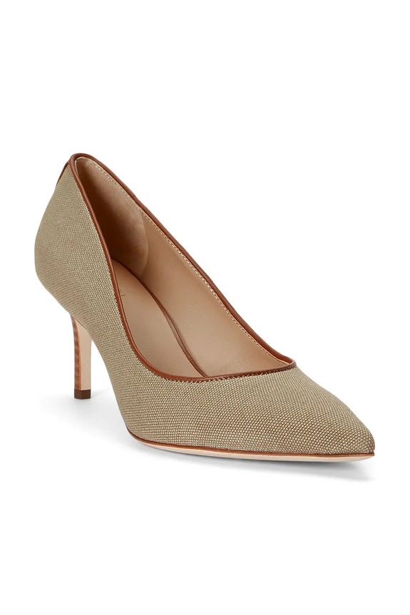 Lauren Ralph Lauren στιλέτο δερμάτινο Lanette 802P15804001.999 μπεζ AW26