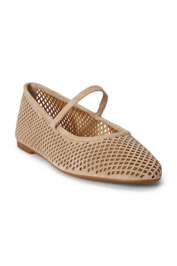 Lauren Ralph Lauren balerinke od kože Jayna Mj 802P12019003.270 bež AW26