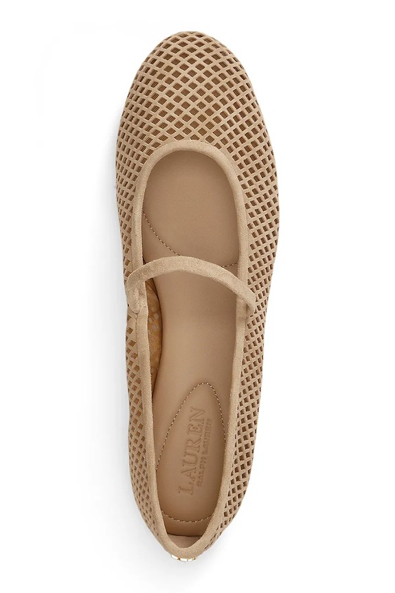Obuća Lauren Ralph Lauren balerinke od kože Jayna Mj 802P12019003.270 bež