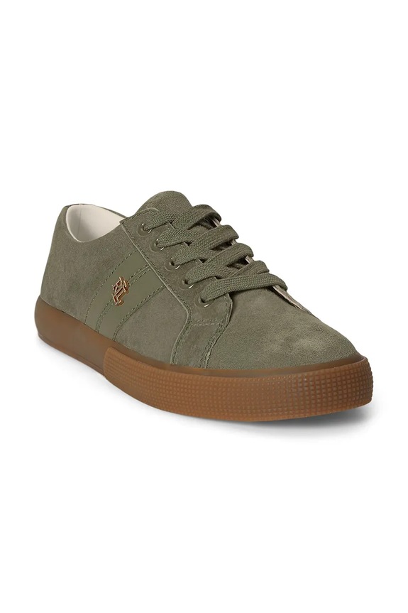 Lauren Ralph Lauren Janson II tenisice za žene od kože 802868344007.300 zelena AW26