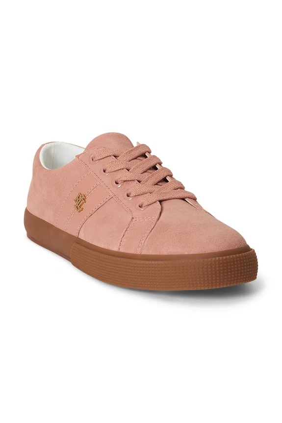 Lauren Ralph Lauren Janson II tenisice za žene od kože 802868344006.650 roza AW26