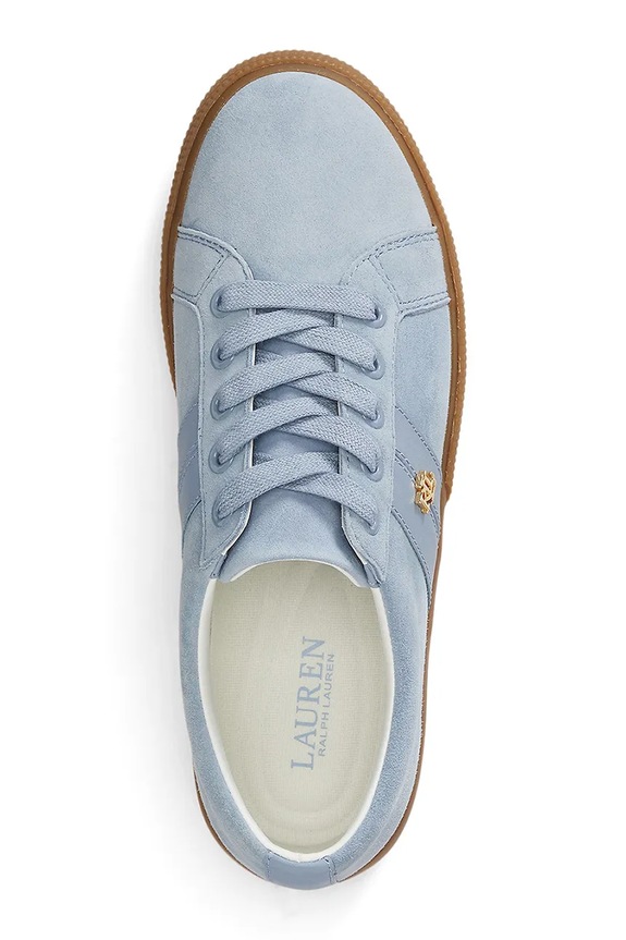 Obuća Lauren Ralph Lauren Janson II tenisice za žene od kože 802868344005.400 plava