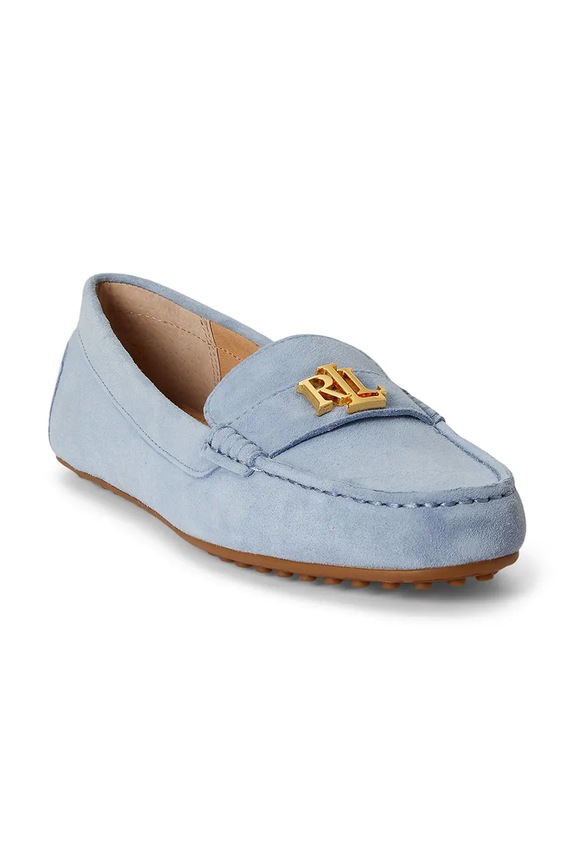 Lauren Ralph Lauren mokasinke za žene od brušene kože Barnsbury 802821629034.400 plava AW26