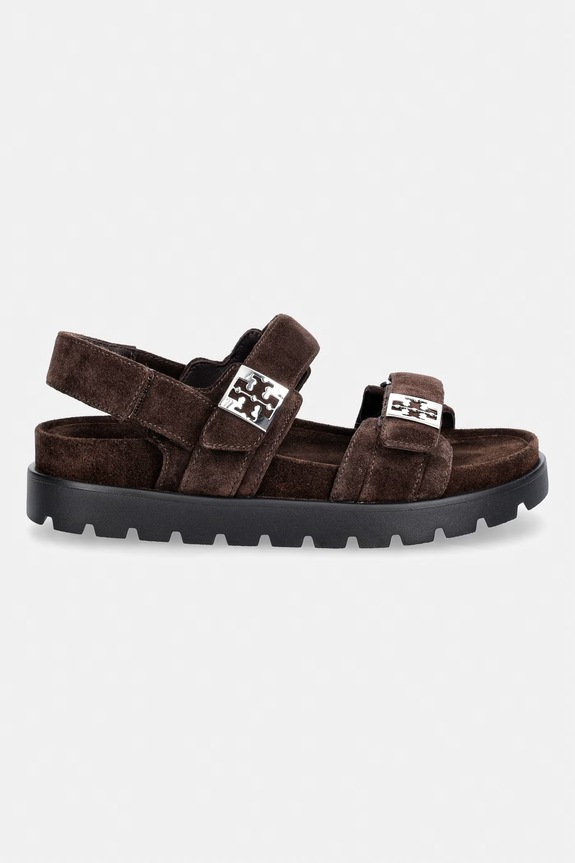 Tory Burch босоніжки жіночі замшеві Mellow Sport Sandal 180673.201 коричневий AW26
