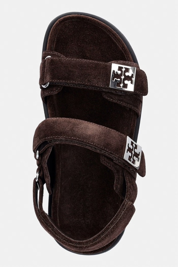 Tory Burch босоніжки жіночі замшеві Mellow Sport Sandal коричневий 180673.201