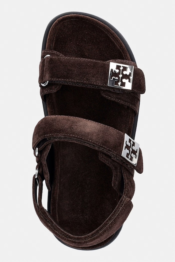 Tory Burch босоніжки жіночі замшеві Mellow Sport Sandal коричневий 180673.201