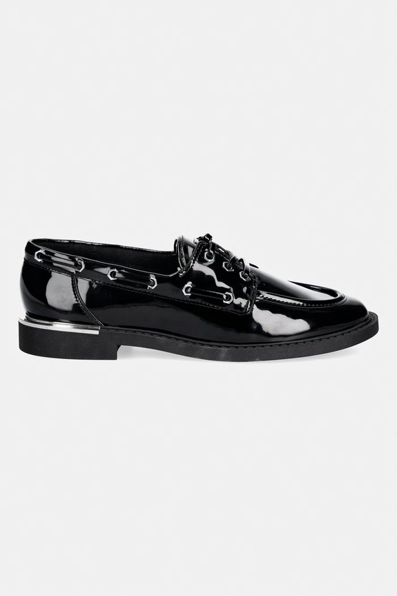 DKNY polčevlji ženski Randall Boat K2633523.BLK črna AW26