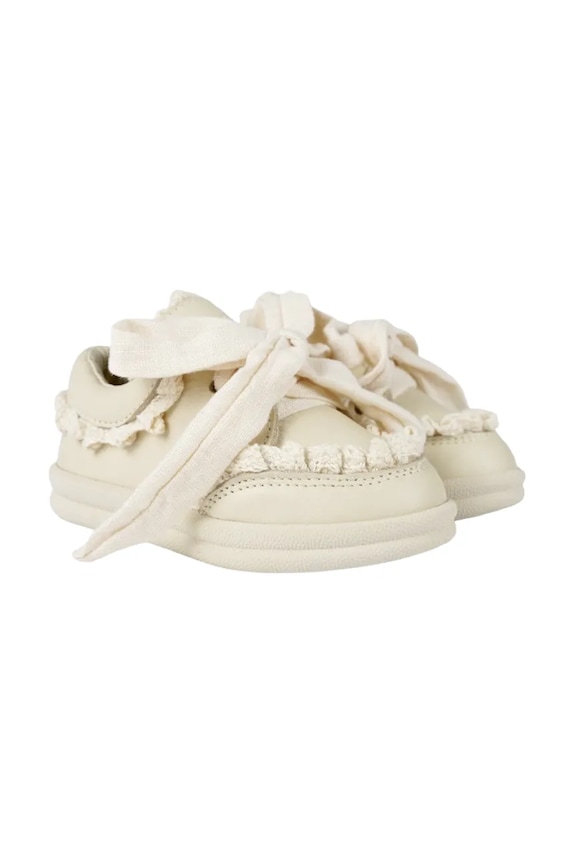 Donsje sneakersy dziecięce skórzane beżowy 1506500