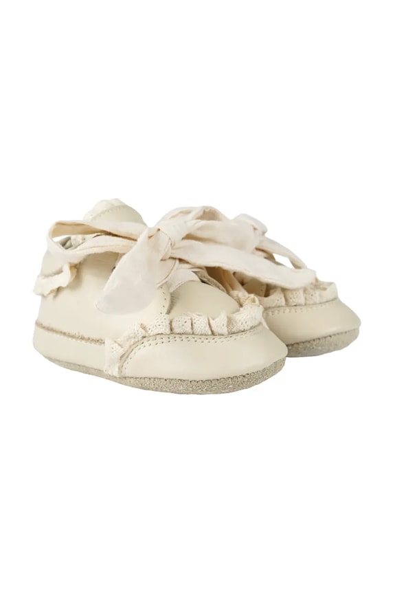 Donsje buty niemowlęce skórzane 1043300 beżowy AW26