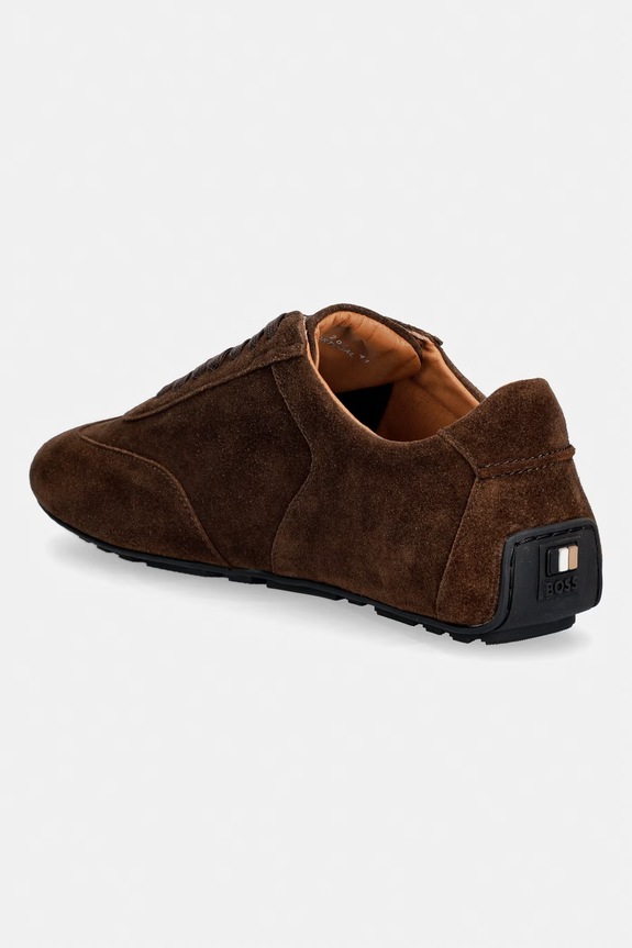 Scarpe BOSS Noel sneakers da uomo in scamoscio 50568711.203 marrone