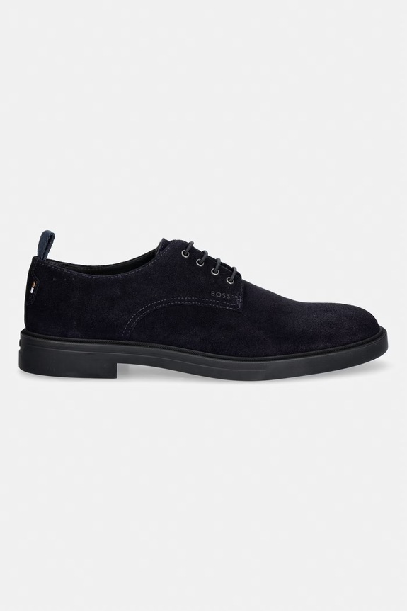 BOSS половинки обувки мъжки от велур Calev 50568893.401 тъмносин AW26
