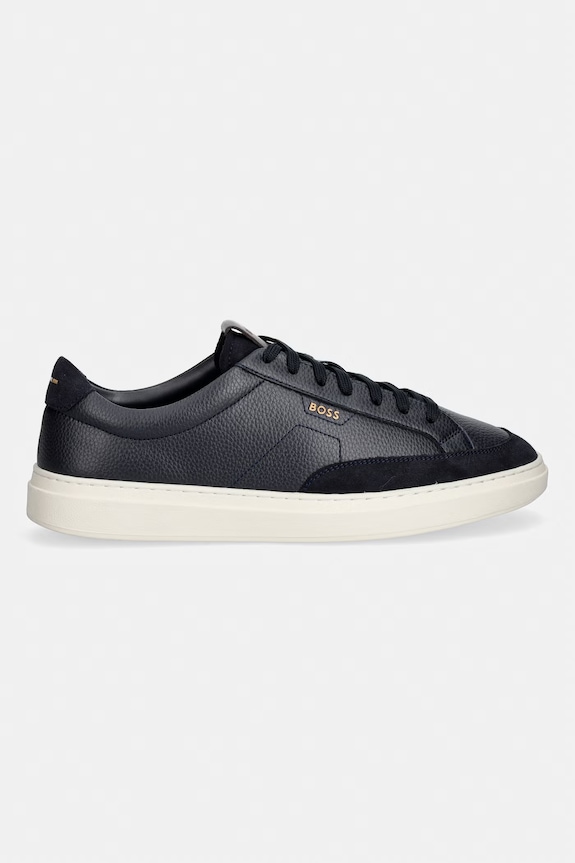 BOSS Kieran sneakers da uomo in pelle 50568536.402 blu navy AW26