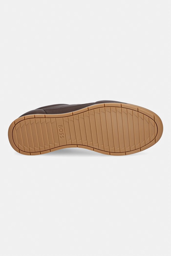 BOSS Nitan sneakers da uomo in pelle 50568493.201 marrone