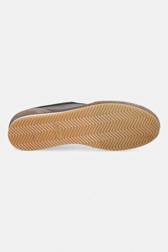 BOSS Lineor sneakers da uomo in pelle 50568463.241 marrone