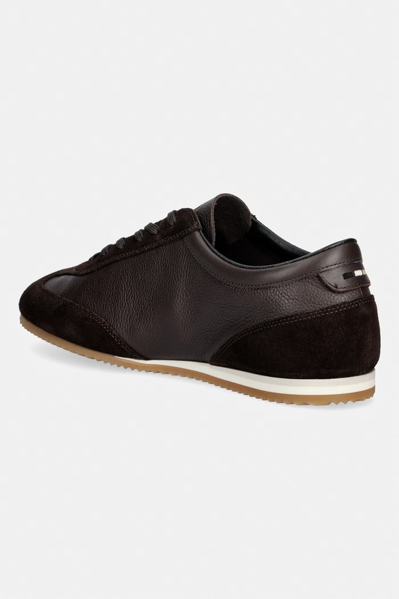 Scarpe BOSS Lineor sneakers da uomo in pelle 50568463.202 marrone