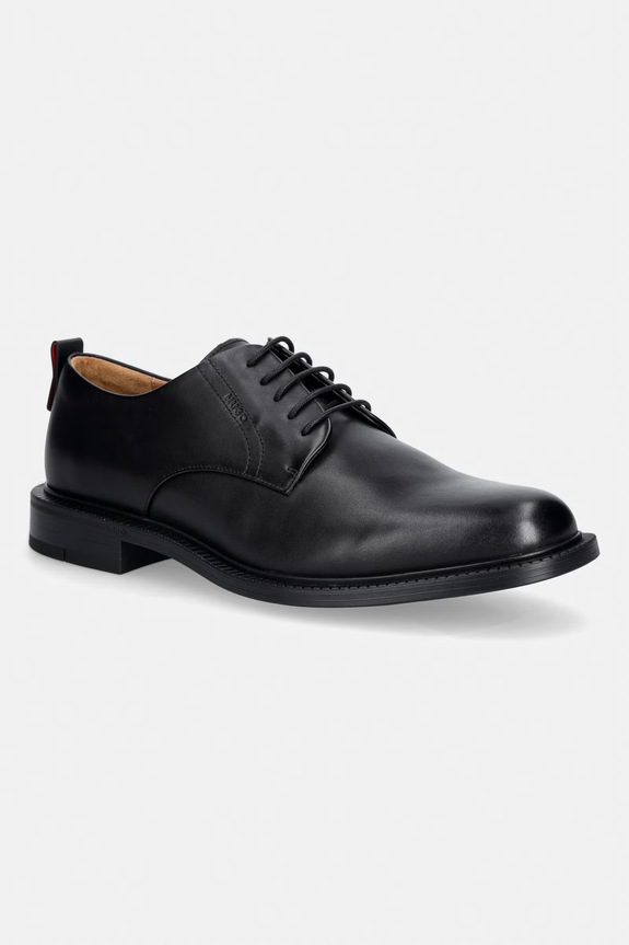 HUGO scarpe da uomo in pelle Lysander nero 50569016.001