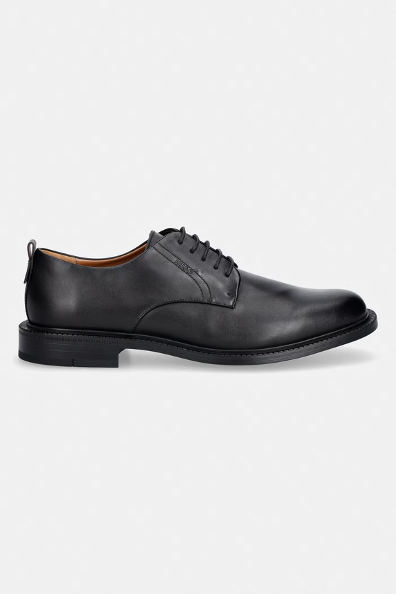 HUGO полуботинки мужские кожаные Lysander 50569016.001 чёрный AW26