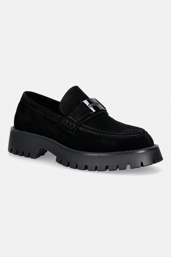 Guess мокасины для мужчин замшевые GORIZIA чёрный FMTZIA.SUE14.BLACK