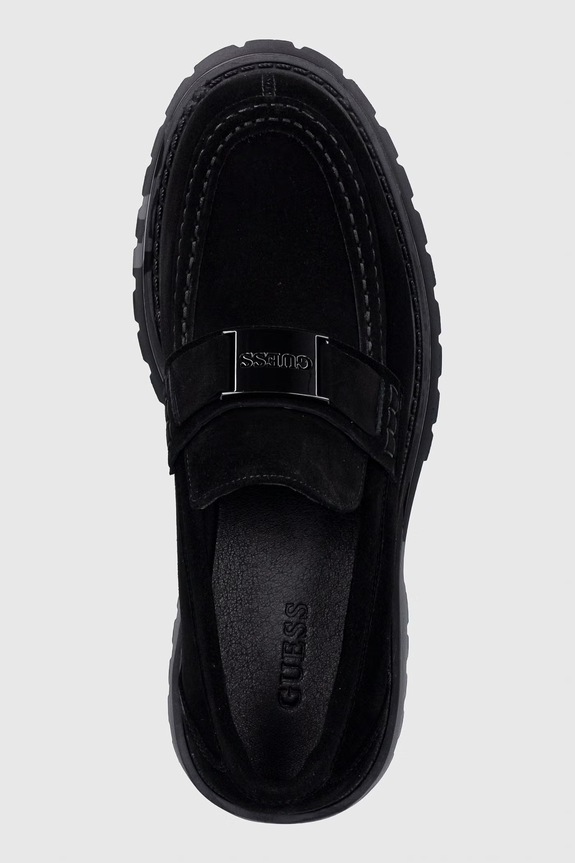 Guess мокасины для мужчин замшевые GORIZIA чёрный FMTZIA.SUE14.BLACK