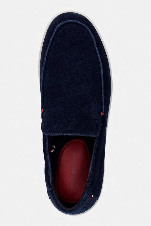 Tommy Hilfiger mokaszin férfi velúr MODERN LIGHT SUEDE LOAFER sötétkék FM0FM05924