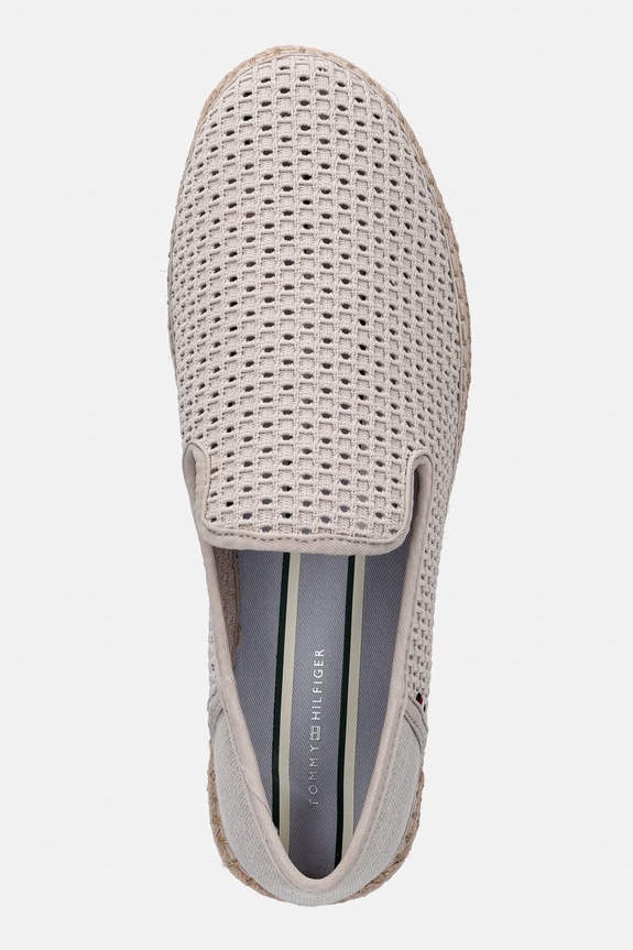 Tommy Hilfiger espadrilky pánske FLEX HILFIGER KNIT ESPADRILLE béžová FM0FM05894